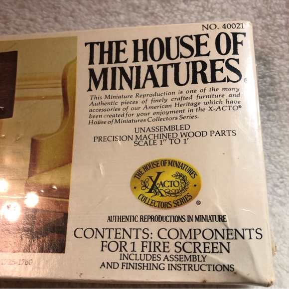 The House of Miniatures Queen Anne fire screen kit scale 1:1 - Picture 6 of 6